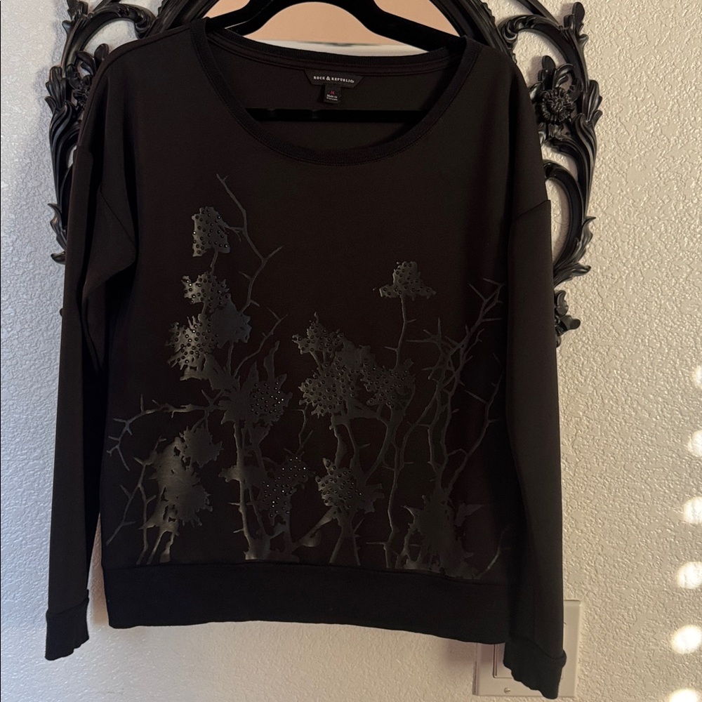Rock & Republic Floral Sweatshirt